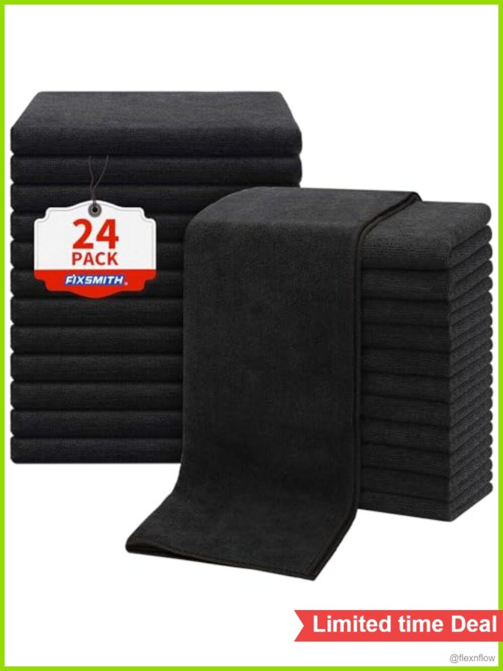 Microfiber Salon Towels 24 Pack 16x27 Quick Dry Absorbent Hair Towel Set